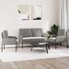 vidaXL Sofa Sets 3 pcs Light Grey 115 x 56 x 80 cm Plywood