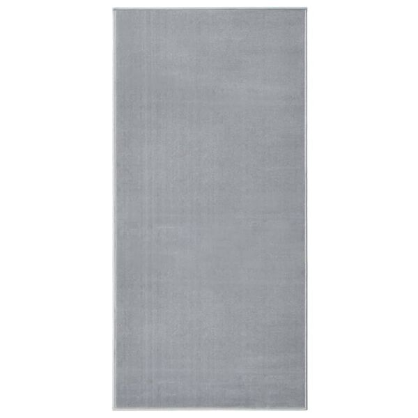 vidaXL Runner Rug BCF Grey 100x200 cm