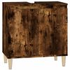 vidaXL Sink Cabinet Smoked Oak 58x33x60 cm Engineered Wood