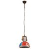 vidaXL Industrial Hanging Lamp 25 W Multicolour Round 30 cm E27