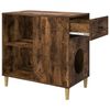 vidaXL Cat House Smoked Oak 72 x 42.5 x 70 cm Engineered Wood