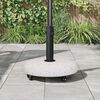 vidaXL Parasol Base White and Black 45 x 45 x 40 cm Concrete and Metal