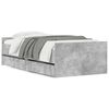 vidaXL Bed Frame with Drawers without Mattress Concrete Grey 100x200 cm
