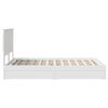 vidaXL Storage Bed with Headboard White 120 x 190 cm Engineered Wood