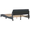 vidaXL Bed Frame "Dover" Dark Grey 135x190 cm Double Velvet