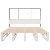 vidaXL Bookcase Bed without Mattress White 120x200 cm Solid Wood