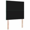 vidaXL LED Headboard with Headboard Dark Green 100 cm Faux Leather