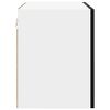 vidaXL Hanging Cabinet 2 pcs Black Oak and White 50 x 31 x 40 cm