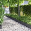 vidaXL Lawn Edgings 10 pcs Anthracite 103 x 0.05 x 22 cm Steel