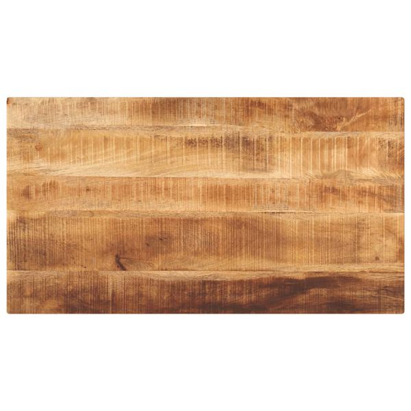 vidaXL Table Top 100x60x1.5 cm Rectangular Solid Wood Rough Mango