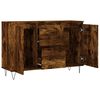 vidaXL Sideboard Smoked Oak 101.5x35x70 cm Engineered Wood