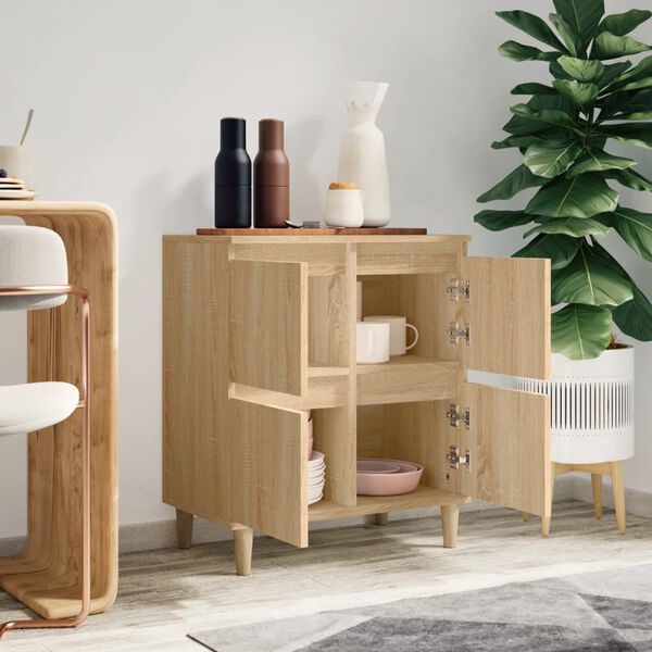 vidaXL Sideboard Sonoma Oak 60x35x70 cm Engineered Wood