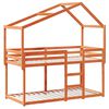 vidaXL Bunk Bed without Mattress Wax Brown 90x190 cm Single Solid Wood Pine