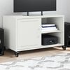 vidaXL TV Cabinet White 68x39x43.5 cm Steel