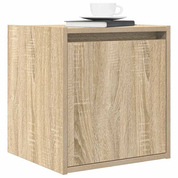 vidaXL Wall-Mounted Bedside Cabinets 2 pcs Sonoma Oak 38x34x40 cm