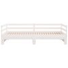 vidaXL Pull-out Day Bed without Mattress White 90x190 cm