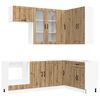 vidaXL Kitchen Unit LUCCA 8 pcs Artisan Oak Engineered Wood