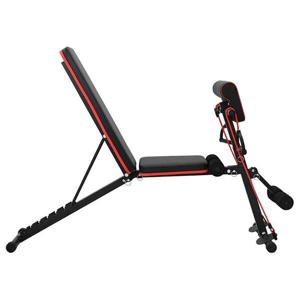 vidaXL Weight Bench Manual Black 132 x 54 x 100 cm Steel