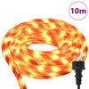 vidaXL Rope Light with 240 LEDs Warm White 10 m PVC