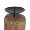 vidaXL Candle Holder 3 pcs Natural Solid Teak wood