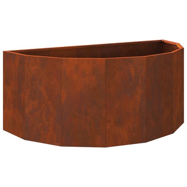 vidaXL Planter Rusty 90 x 45 x 35 cm Weathering Steel