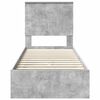 vidaXL Storage Bed Concrete Grey 75 x 190 cm Engineered Wood