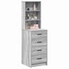 vidaXL Highboard Grey sonoma 40 x 41 x 135 cm Engineered wood