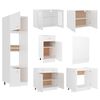 vidaXL 7 Piece Kitchen Cabinet Set Lyon White Engineered Wood