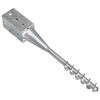vidaXL Ground Spikes 6 pcs Silver 7x7x56 cm Galvanised Steel