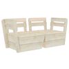 vidaXL Garden 2-Seater Pallet Sofa Impregnated Spruce Wood
