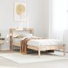 vidaXL Bed Frame without Mattress 75x190 cm Small Single Solid Wood Pine