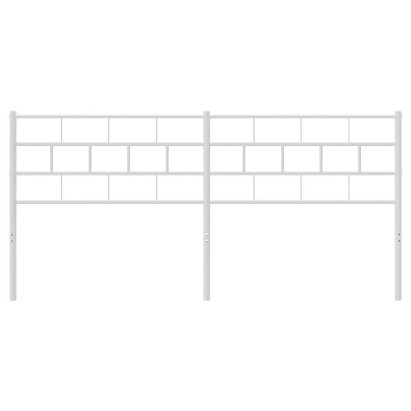 vidaXL Metal Replace Headboard White 160 cm
