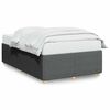 vidaXL Bed Frame without Mattress Dark Grey Double Fabric