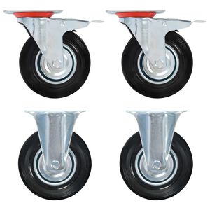 vidaXL Casters 4 pcs 125 mm