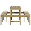 vidaXL Picnic Table 160x134x75 cm Impregnated Wood Pine