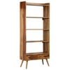 vidaXL Bookshelf Solid Acacia Wood 75x30x170 cm