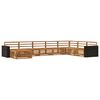 vidaXL Outdoor Sofa Set 8 pcs Natural Solid Acacia Wood