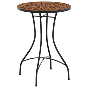 vidaXL Mosaic Bistro Table Terracotta &Oslash;50x70 cm Ceramic