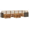 vidaXL Outdoor Sofa Set 8 pcs Natural Solid Acacia Wood