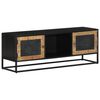 vidaXL TV Cabinet 110x30x40 cm Solid Wood Mango and Iron