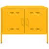 vidaXL Coffee Table Mustard Yellow 68x50x50.5 cm Steel