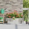 vidaXL Planter Silver 120 x 60 x 35 cm Stainless Steel