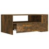 vidaXL Coffee Table Smoked Oak 102x55x42 cm Engineered Wood