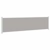 vidaXL Side Awning | Grey | Polyester with PU coating, Powder-coated steel