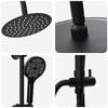 vidaXL Shower System Manual Black 45 x 20 x 96 cm Brass,Sus201 and ABS