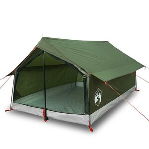 vidaXL Camping Tent 2-Person Olive Green Waterproof