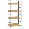 vidaXL 4-Layer Book Shelf Oak 60x27.6x124.5 cm Engineered Wood