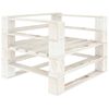 vidaXL 6 Piece Garden Pallets Lounge Set Wood White