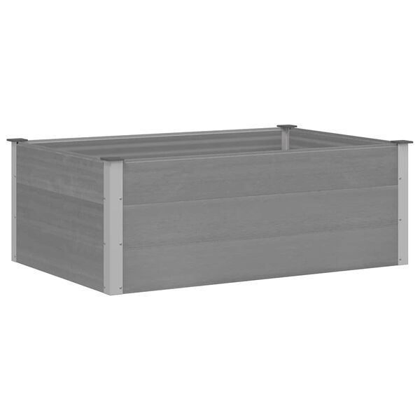 vidaXL Garden Raised Bed WPC 150x100x54 cm Grey