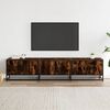 vidaXL TV Cabinet Smoked Oak 180x35x41 cm Engineered Wood